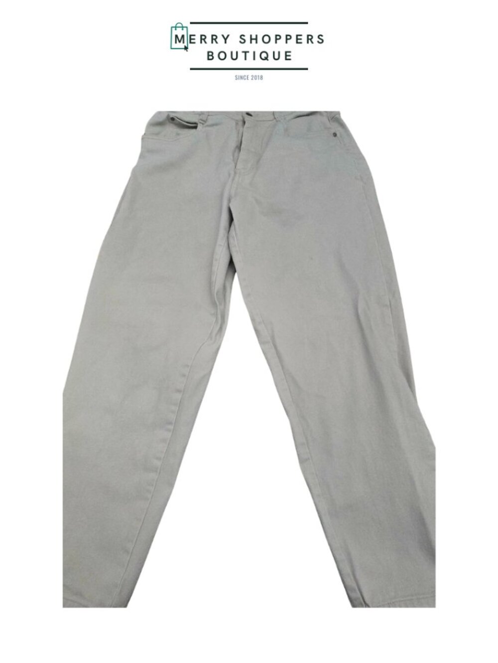 Women’s Gray Stretch Denim Pants